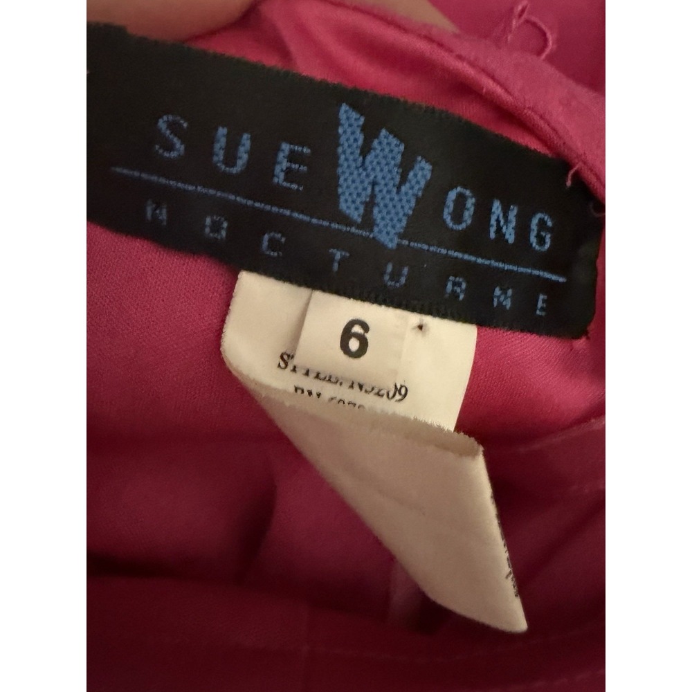 Sue Wong Nocturne vintage silk beaded fringe cocktail dress - Picture 6 of 10